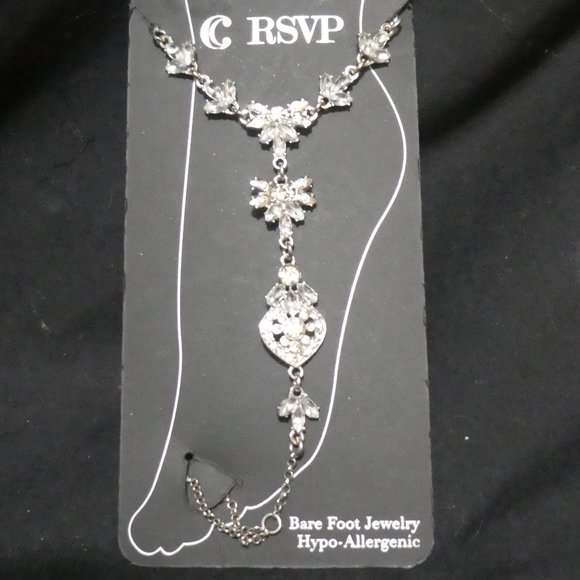 RSVP | Bare Foot Jewelry | Hypo-Allergenic | Silver | BNIP - Picture 1 of 6